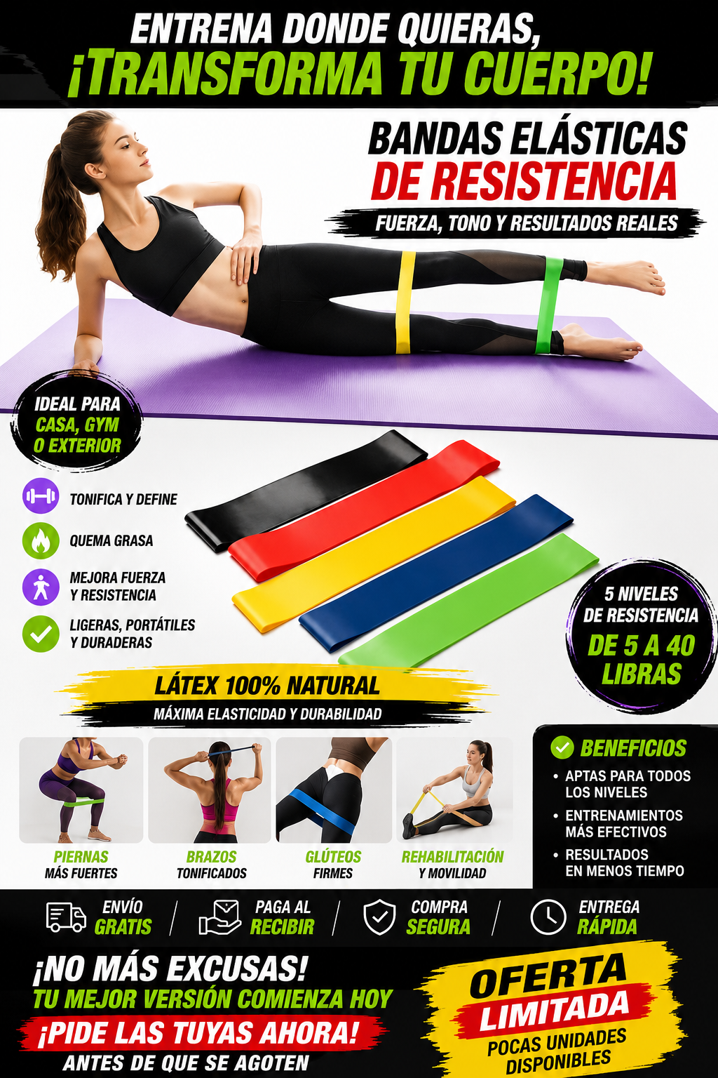 Kit Bandas elasticas X5