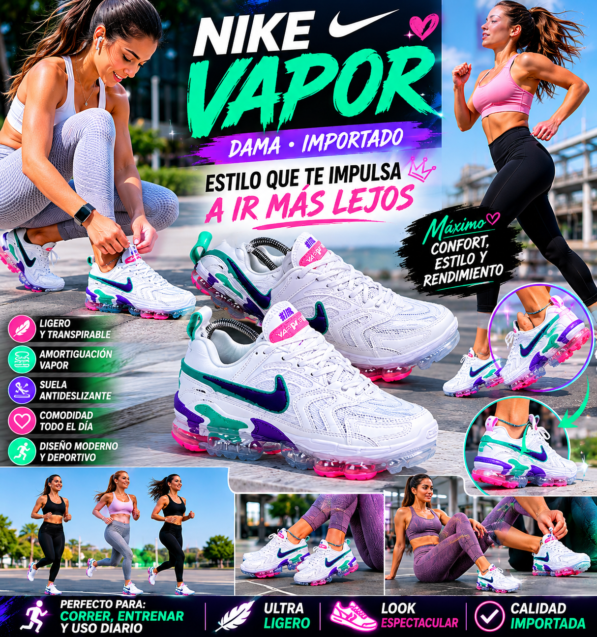 👟 NIKE VAPOR DAMA – IMPORTADO 👟🔥